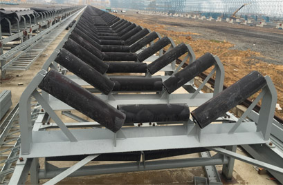 托(tuo)輥施工(gong)現場